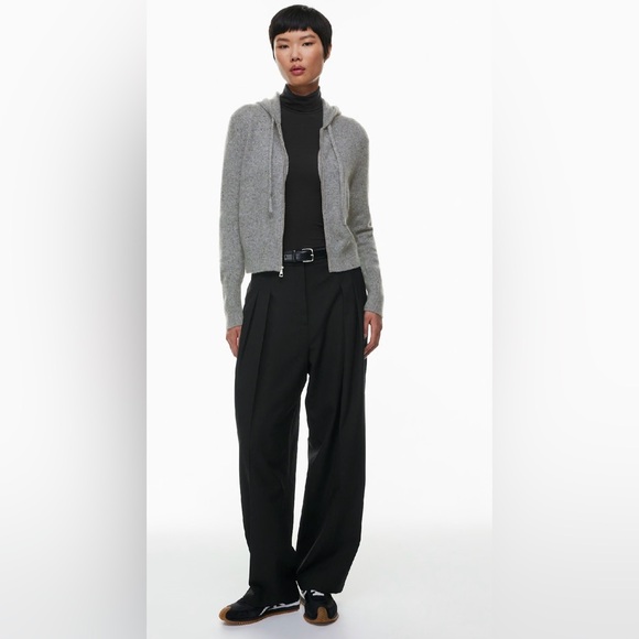 Luxe Cashmere Hooded Zip-Front Women's - Picture 3 of 14